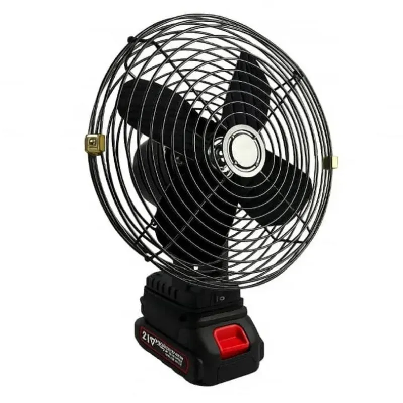 پنکه شارژی Lithium Electric Fan فلزی با باتری لیتیومی و USB